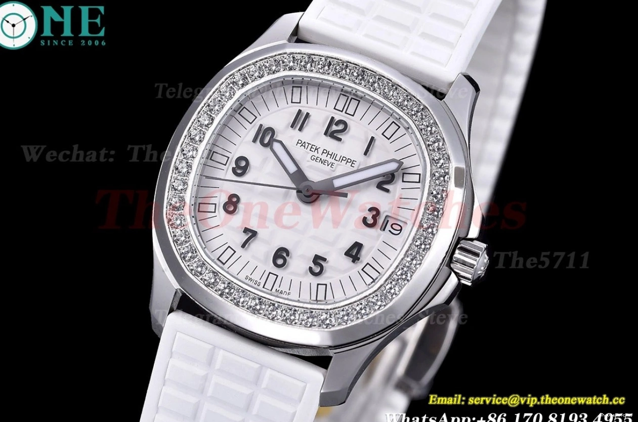 PPF Dial Aquanaut RU 35.6mm White SS A324 Ladies Dia 0523